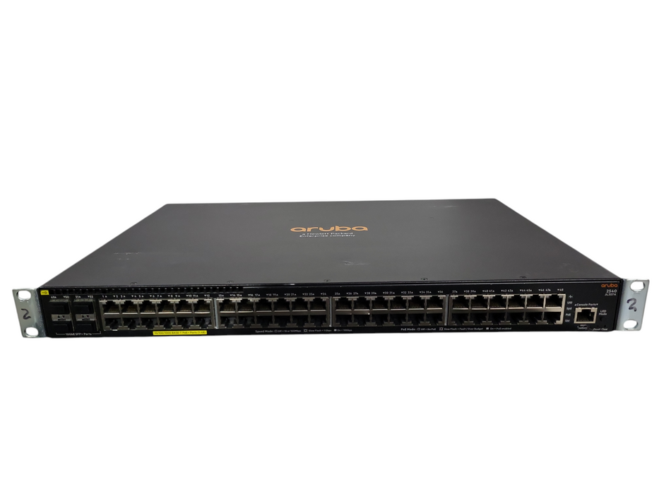 HP ARUBA 2540 JL357A 48 Port POE 4x SFP Rack Mountable Ethernet Switch !