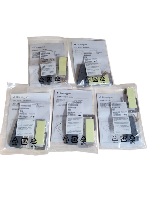 LOT 5x Kensington Desk Mount Anchor Accessory for Cable Locks K64613WW Q