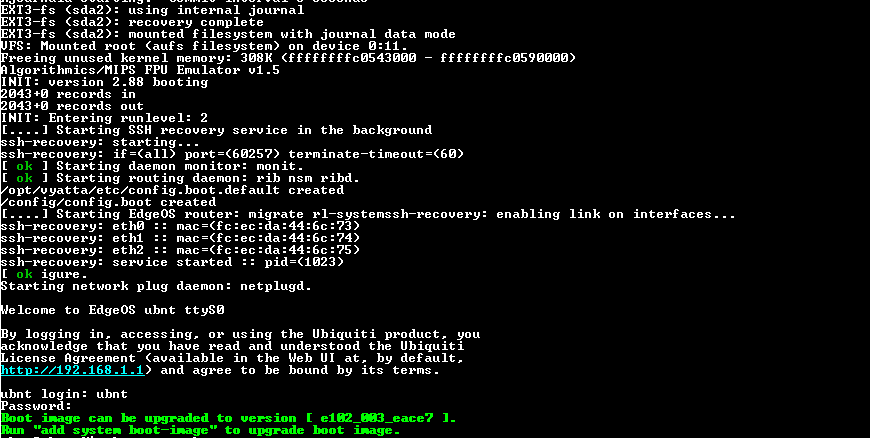 Ubiquiti Networks EdgeRouter Lite 3 Port Router ERLite-3 )
