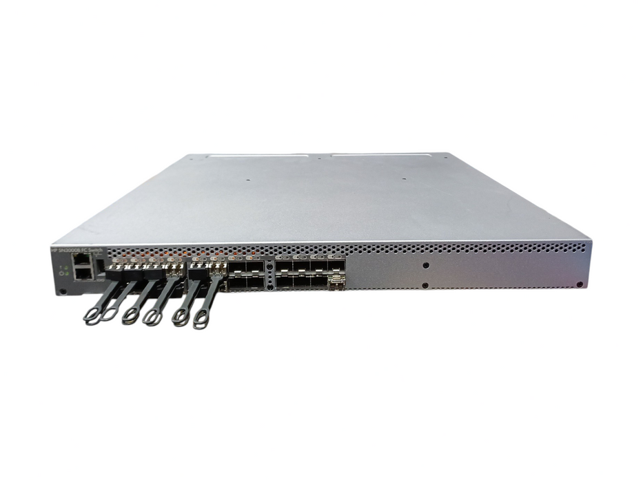 HP SN3000B 16GB FC Switch 24/12 FC QW937A 12-Port Active, 2x PSU