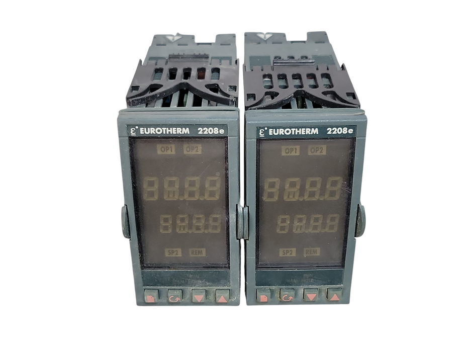 Lot of 2x Eurotherm 2208E Programmable Temp Controller, READ _