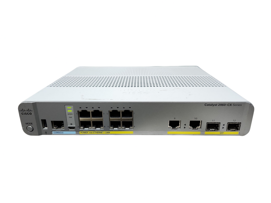 Cisco WS-C2960CX-8PC-L V03, 8-Port Gigabit Managed Silent Switch w/ 2x SFP