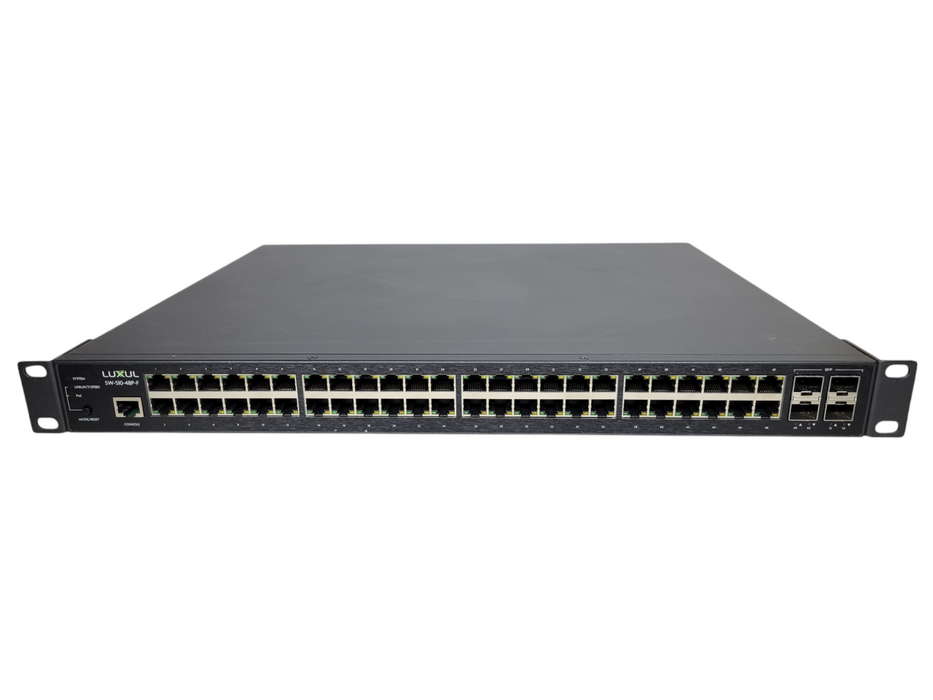 Luxul SW-510-48P-F 48-Port Gb PoE+ L2 L3 Managed Switch w/ 4xSFP %