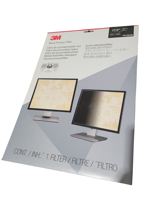 3M Black Privacy Filter 17.0" Monitor Q