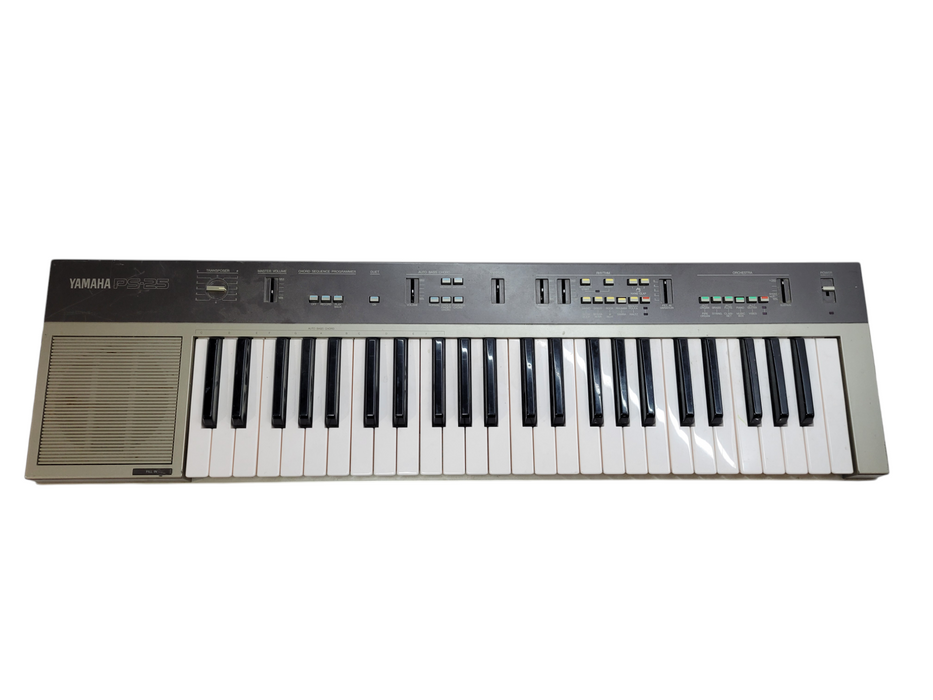 Yamaha PS-25 Electronic Digital Keyboard Portable Silver (Crack on corner) %