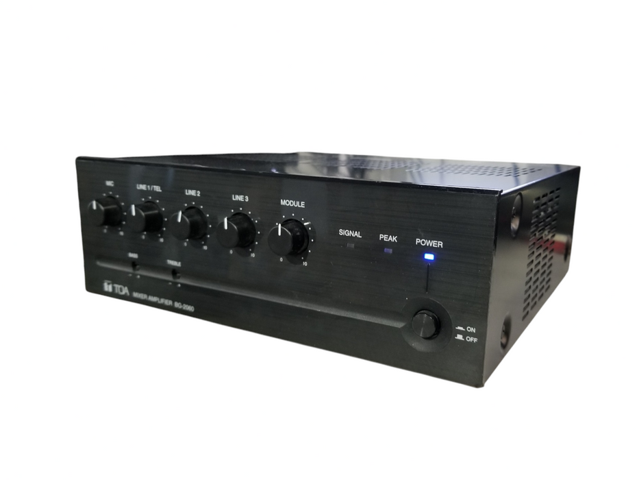 TOA BG-2060 CU Mixer Amplifier 60 Watt / 70V Commercial Audio System