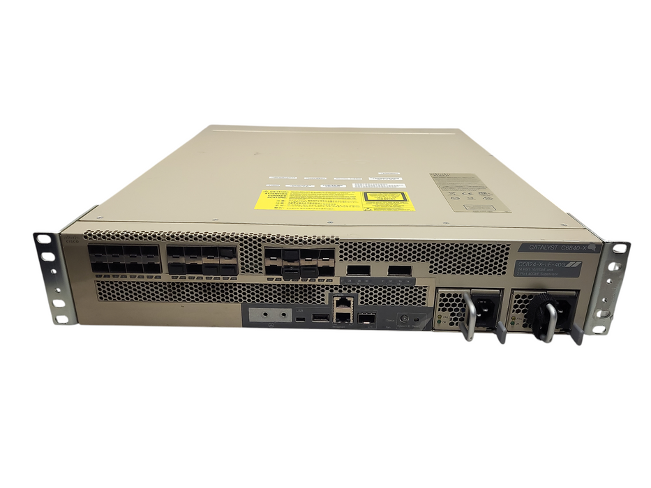 Cisco C6824-X-LE-40G Catalyst 6824-X-Chassis 2 x 40G Dual AC Power READ $