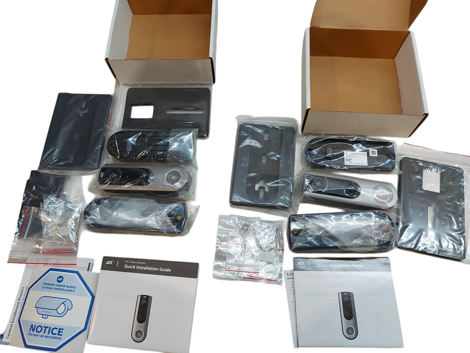 LOT 2x ADT Pulse Wireless HD Doorbell Camera – DBC835
