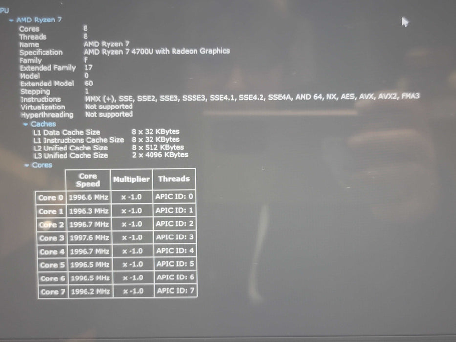 Lenovo IdeaPad Flex 5 14ARE05 Ryzen 7 4700U 16GB RAM 256GB SSD READ  β Lap200