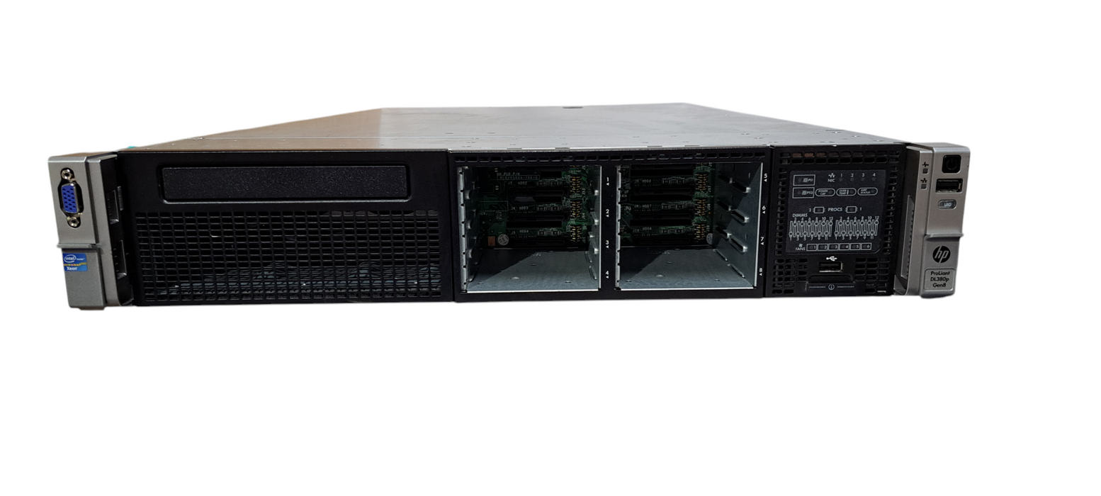 HP ProLiant DL380p Gen8 2U Xeon E5-2609 v2|32GB RAM| P420i| 2x460W PSU
