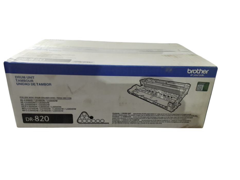 Brother DR-820 Drum Unit. Genuine New Sealed