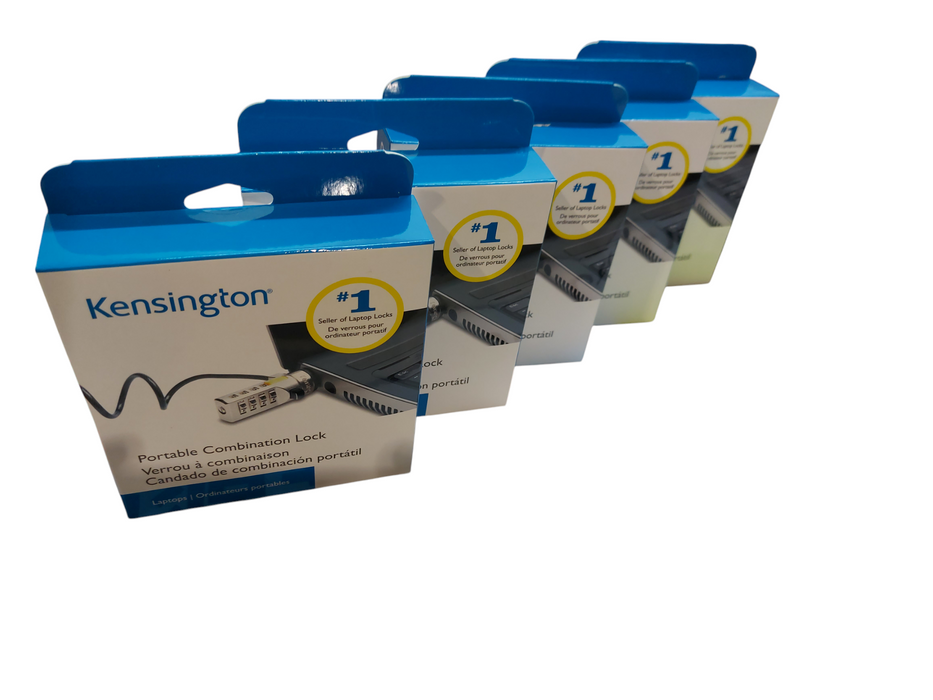 LOT 5x Kensington Portable Combination Lock