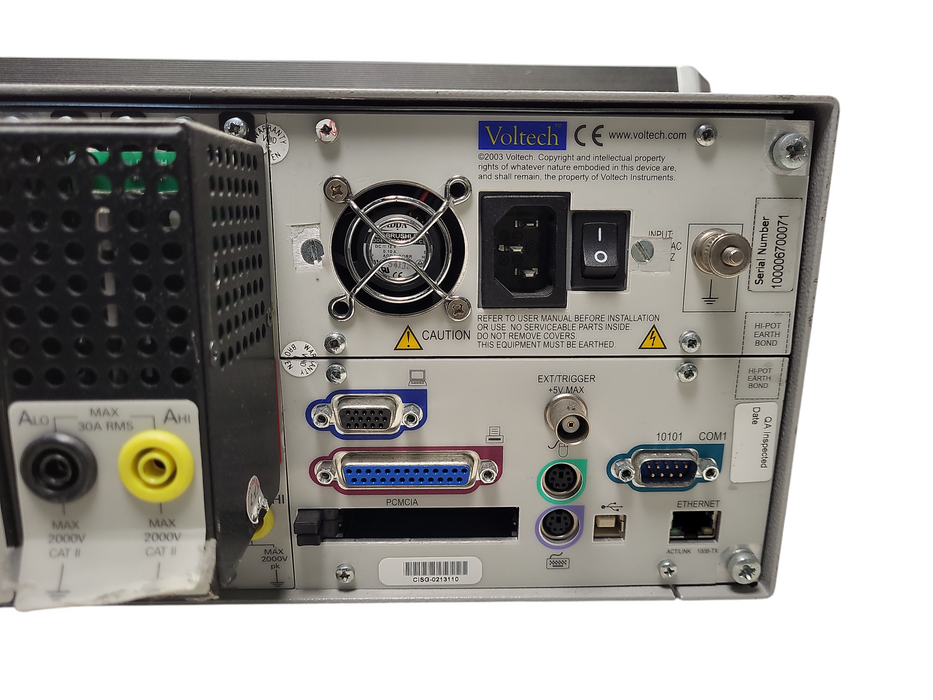 Voltech PM6000 Universal Power Analyzer, 3 Channel READ $