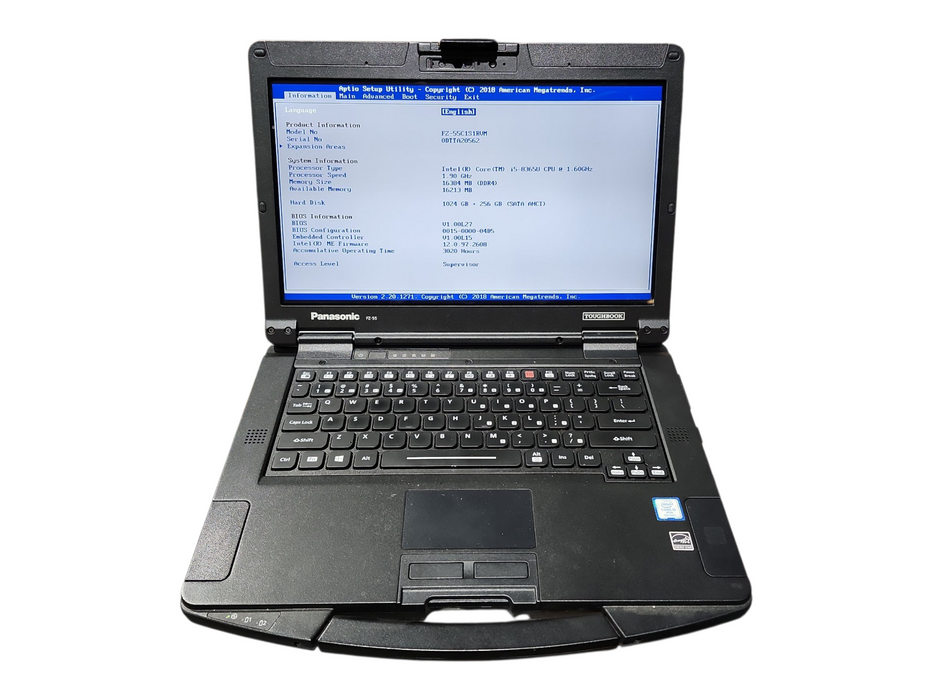 Panasonic ToughBook FZ-55 TOUCH i5-8365U 16GB RAM 256GB SSD 1TB HDD 3020Hrs  Lap200