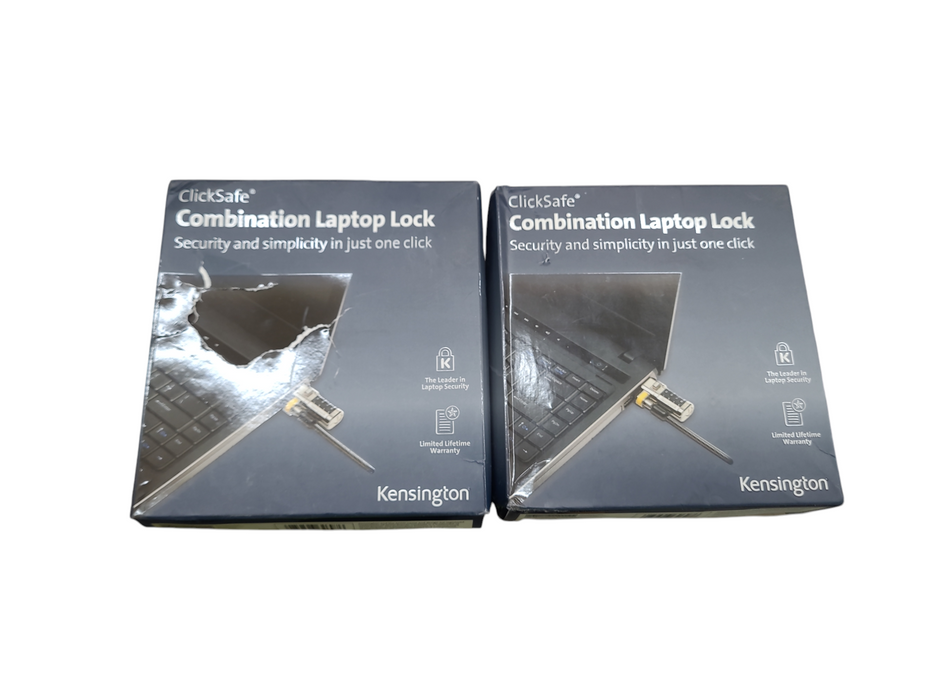 LOT of 2x - Kensington K64697US ClickSafe Combination Laptop Locks