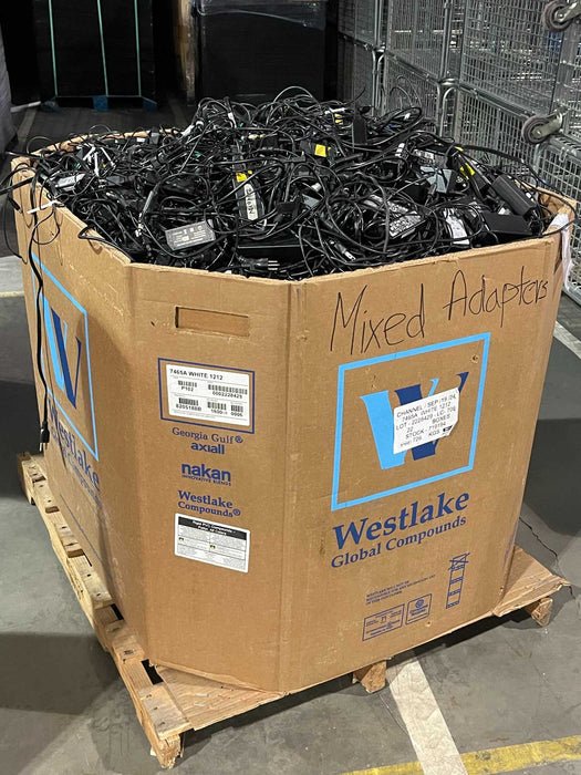 Bin of Approx 1300lbs Assorted Brands Laptop Power Adapters (AS-IS)