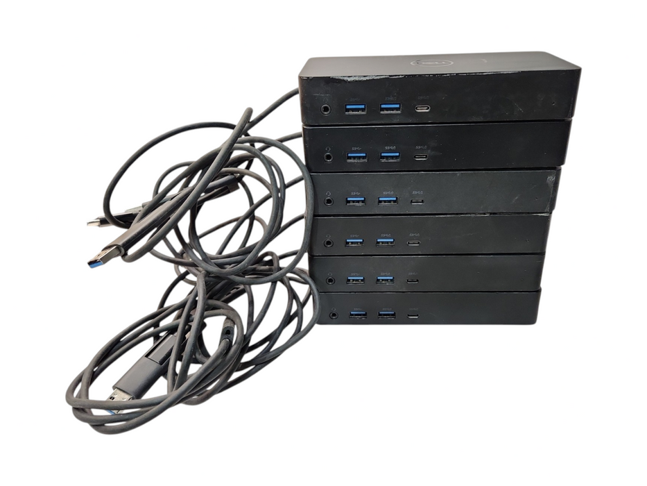 Lot of 6x Dell D6000 USB-C/USB 3.0 Docking Station