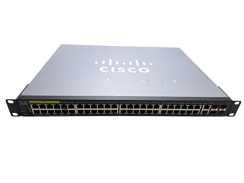 Cisco SG350-52P-K9 V03 | 52-Port Gigabit PoE Managed Switch