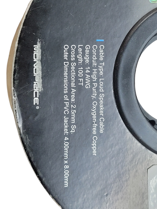 100FT 14AWG LOUD SPEAKER WIRE (NEW) %