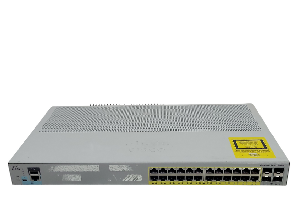 Cisco Catalyst WS-C2960L-24PS-LL 2960-L Gigabit PoE Network Switch, No Ears _