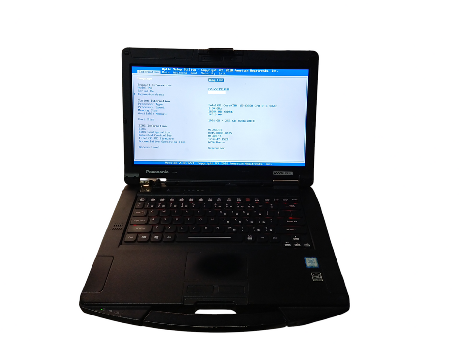 Panasonic Toughbook FZ-55, i5-8365U, 16GB DDR4, 1TB+256GB, 6490 HRS, READ Lap200
