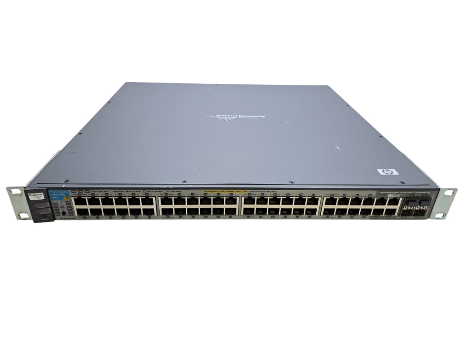 HP J8693A 3500yl-48G | 48-Port Gigabit PoE+ Network Switch w/ J9312A Module )