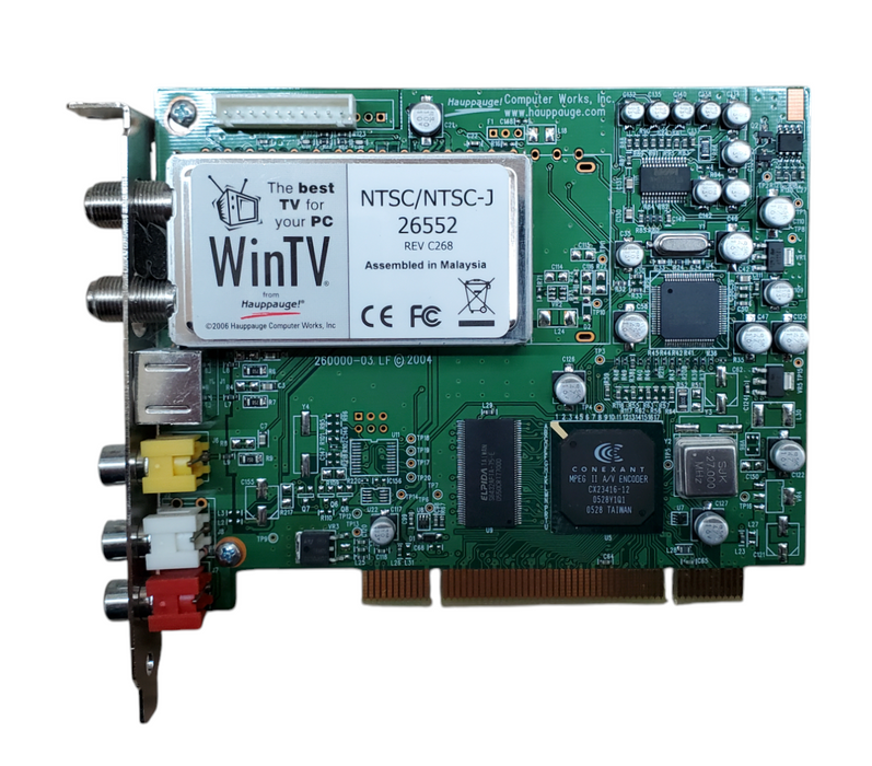 Hauppauge WinTV NTSC/NTSC-J 26552 Rev C268 PCI TV Tuner