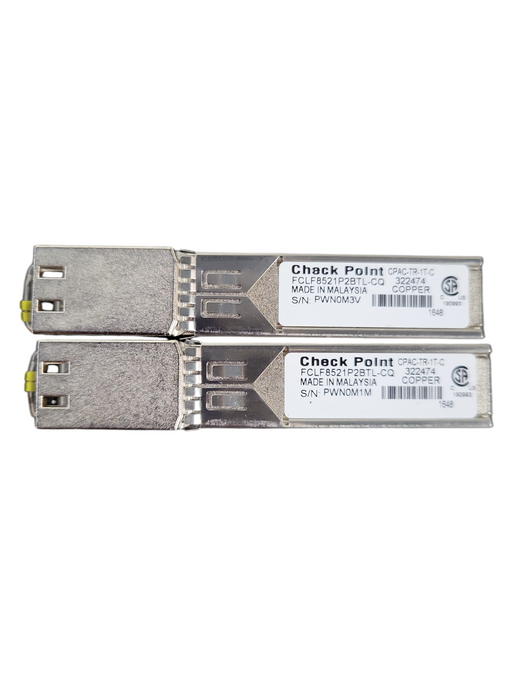 LOT 2x Check Point CPAC-TR-1T-C FCLF8521P2BTL-CQ Transceiver !