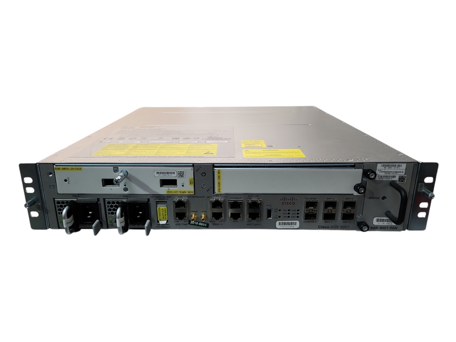 Cisco ASR-9001 v07 w/ 1x A9K-MPA-2x10GE & 2x PSU