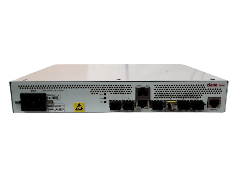 Ciena 3916 Series Service Delivery Switch 170-3916-904, Factory Reset
