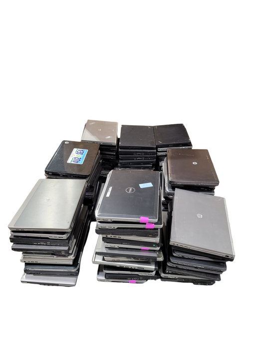 Lot 100x 1-2Gen Dell/Lenovo/HP Laptops AS-IS