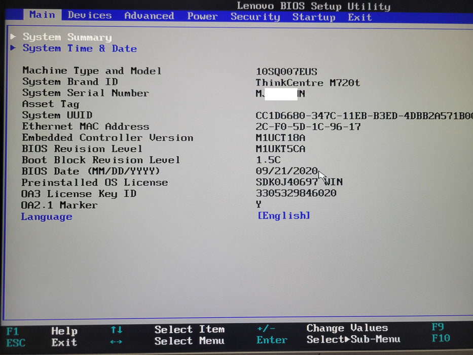 Lenovo Thinkcentre M720T, Intel Core i5-9400 2.90GHz, 8GB RAM, 500GB SSD _