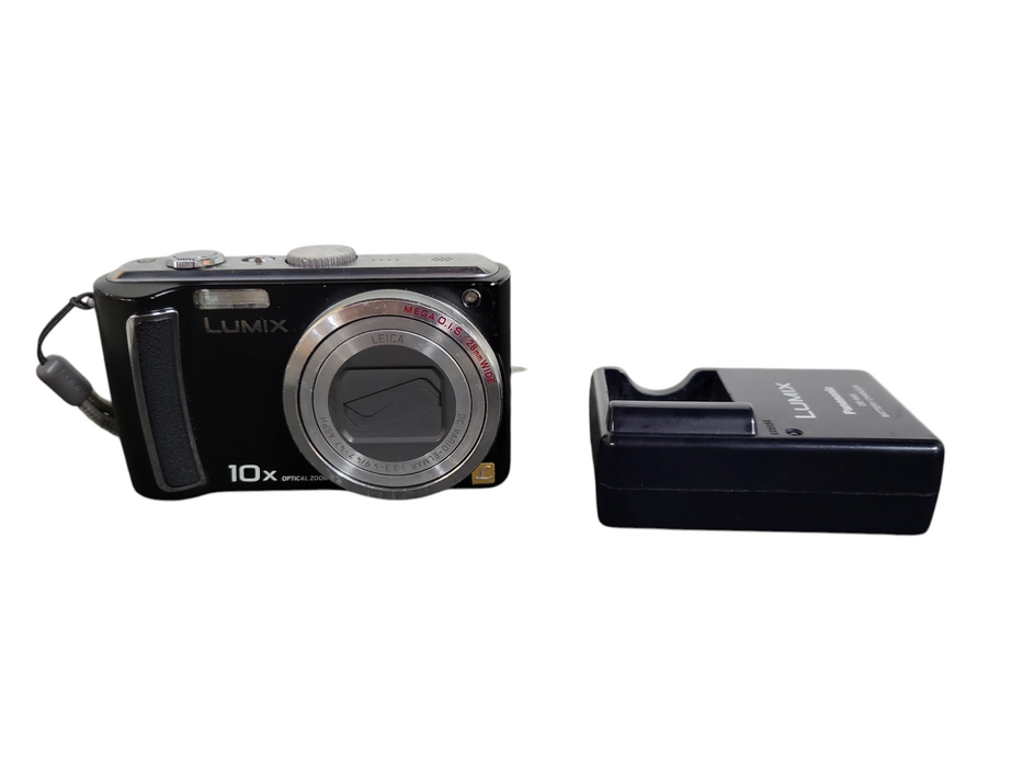 ANASONIC LUMIX DMC-TZ5 DIGITAL CAMERA VIDEO mic 10x zoom BLK !