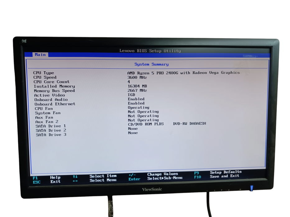 Lenovo ThinkCentre M725s AMD Ryzen 5 Pro 2400G 16GB DDR4 No HDD