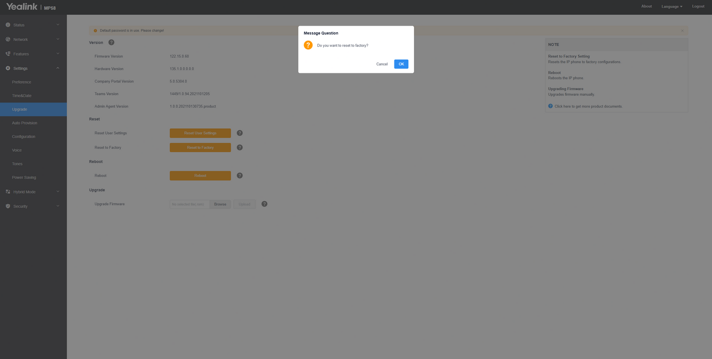 Yealink MP58 Smart Business IP Phone Zoom Edition PoE w/ Bluetooth Handset Q