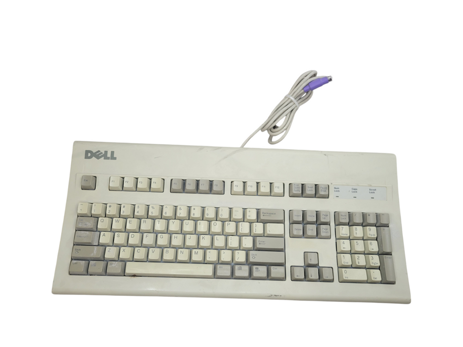 Vintage Dell AT101W GYUM90SK Mechanical Keyboard PS/2 (Black Alps Switches) %