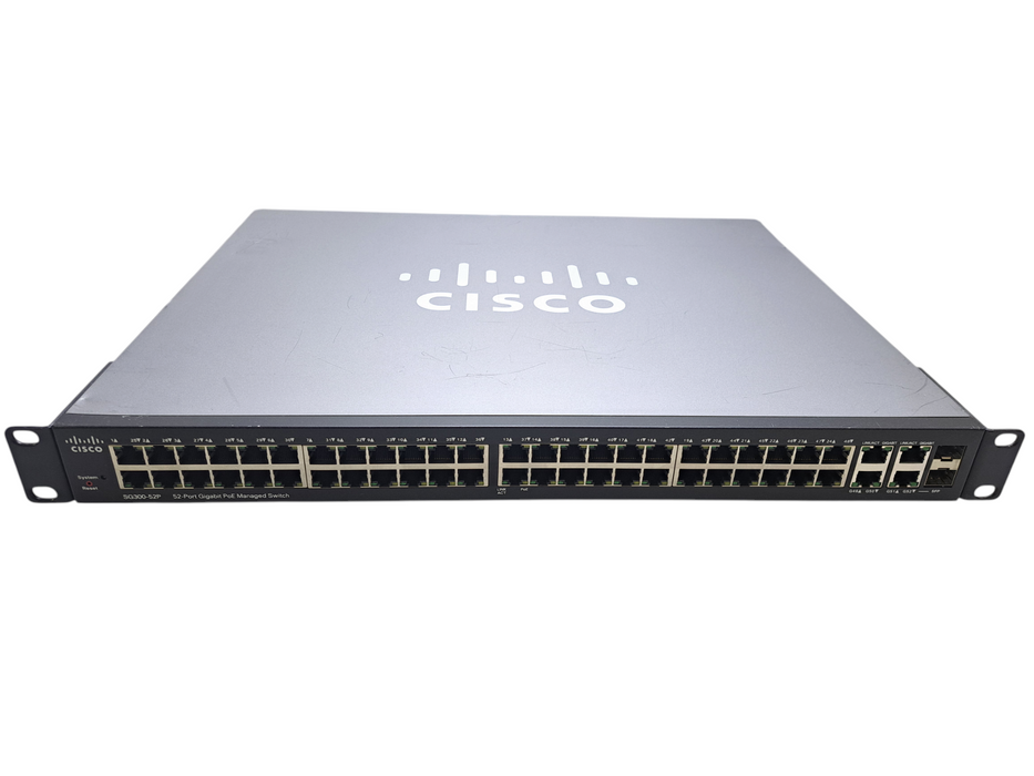 Cisco SG300-52P-K9 V04 | 52-Port Gigabit PoE Managed Switch w/ 2x SFP