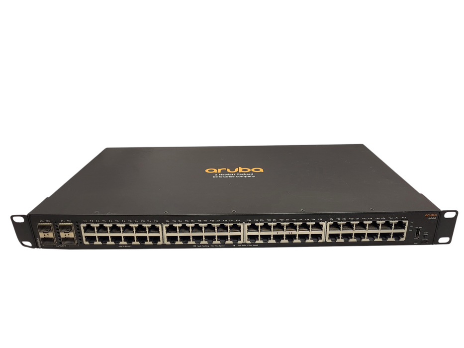 Aruba 6000 R8N86A 48G 4SFP Network Switch 48 Port Enterprise-class Layer 2 $