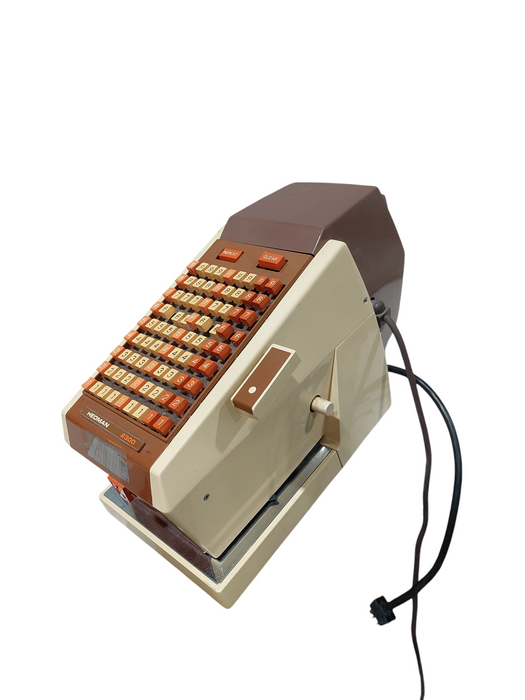 Vintage Hedman 2300 FE Electric Cheque Writer LR-4866 =