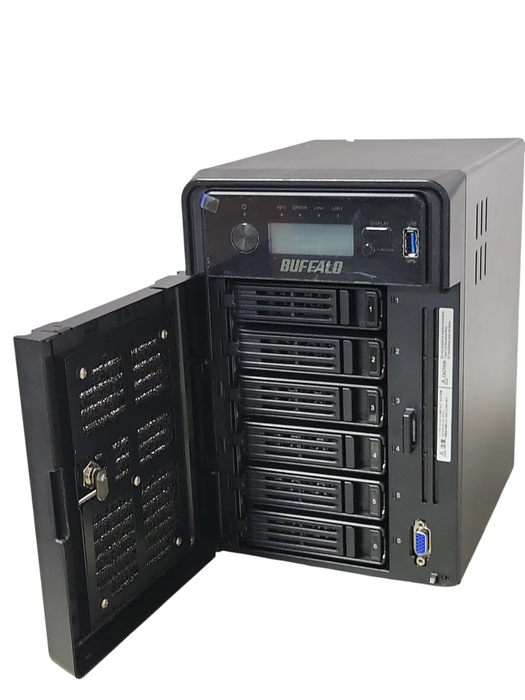 Buffalo Terastation WS5600D1206 6-Bay NAS with HDD Caddies, READ _