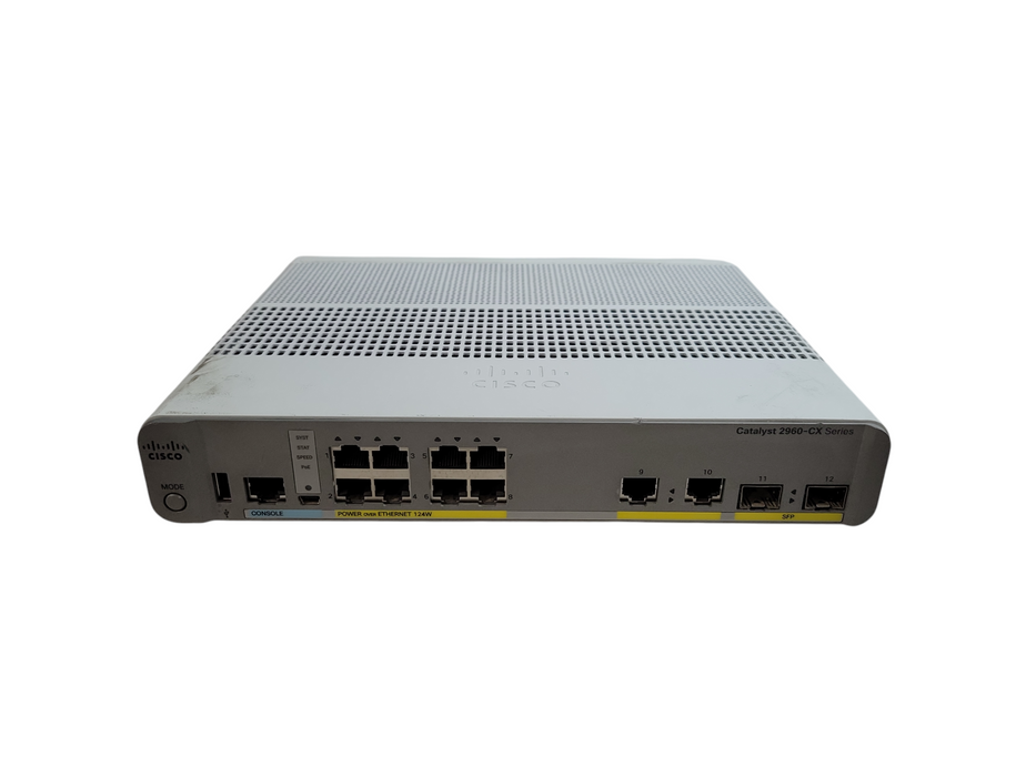 Cisco WS-C2960CX-8PC-L V02 | 8-Port Gigabit PoE 124W Silent Switch %
