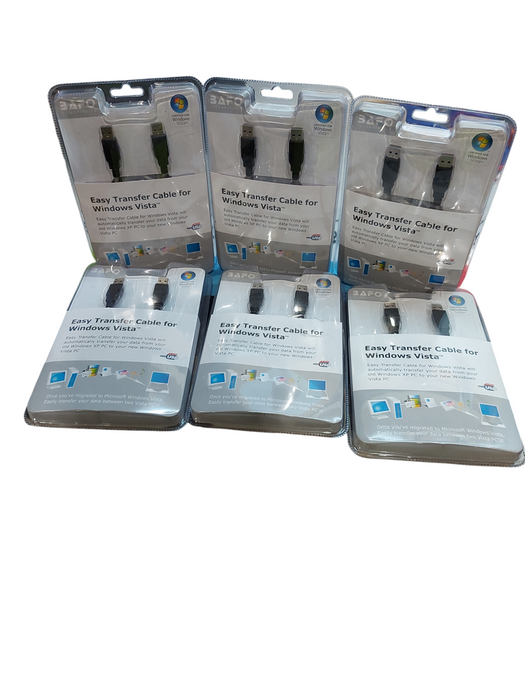Lot 6x Bafo Technologies USB to USB 2.0 8ft Cable Type A Male 5mA BF-7313