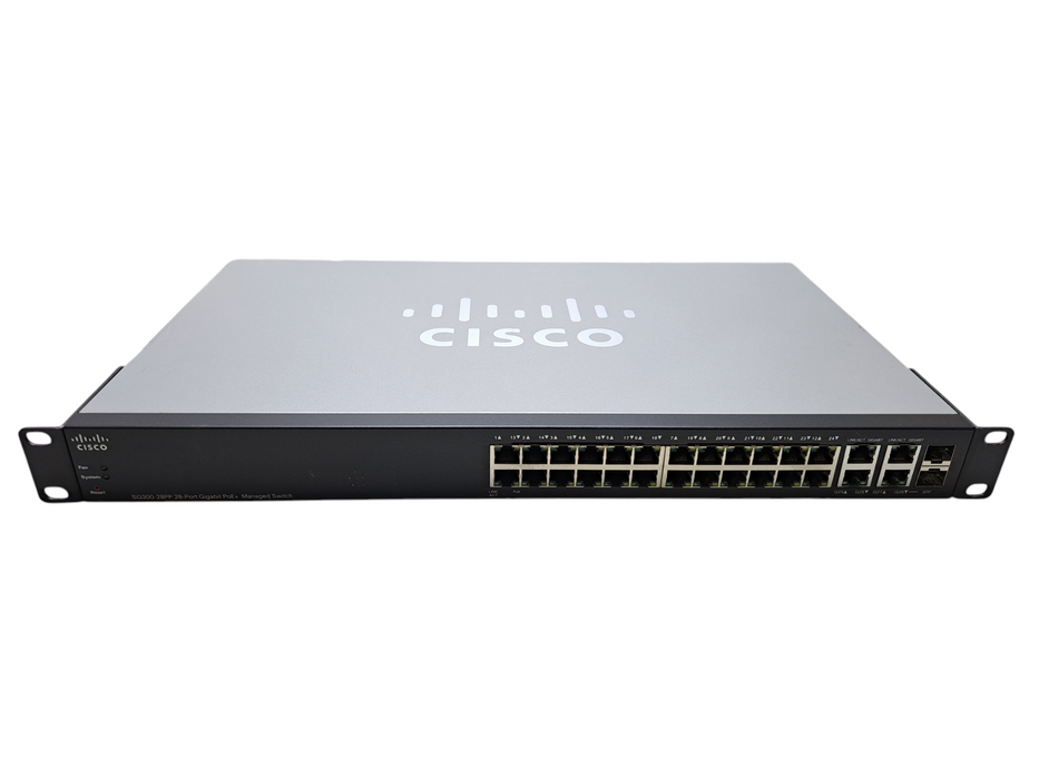Cisco SG300-28PP-K9 V04 | 28-Port Gigabit PoE+ Managed Switch w/ 2x SFP