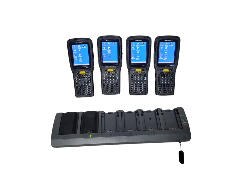 Lot of 4x Motorola Psion XT15 7545MBW 7545 XA barcode scanners, READ _