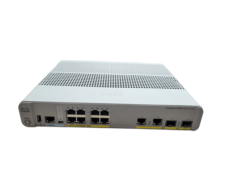 Cisco WS-C3560CX-8PC-S V01 | 8-Port GigabitPoE+ 240W Silent Switch 2x SFP %