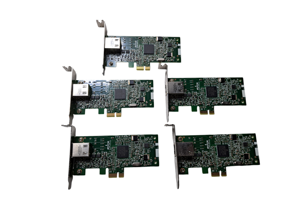 Lot of 5x Dell Broadcom 1-Port Gigabit PCIe Network Adapter Card Low Profile