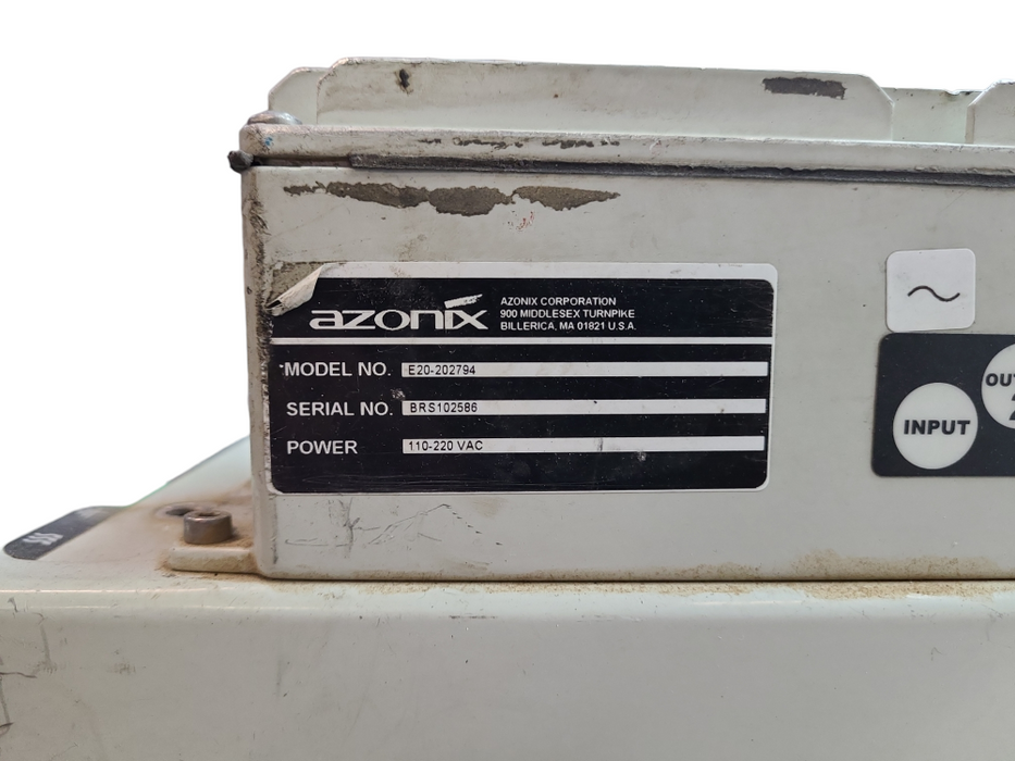 Azonix AZ Model: 100412 Barracuda Workstation w/ E20-202502 Workstation Spare