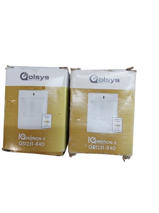 Lot 2x Qolsys QS1231-840 IQ Wireless PIR Motion Sensor