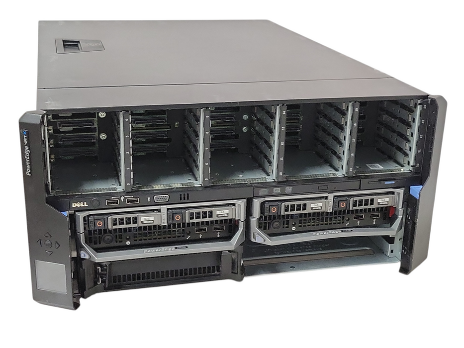 Dell PowerEdge VRTX Chassis w/ 2x M630 Blades 2x Xeon E5-2640v3 64GB DDR4 _