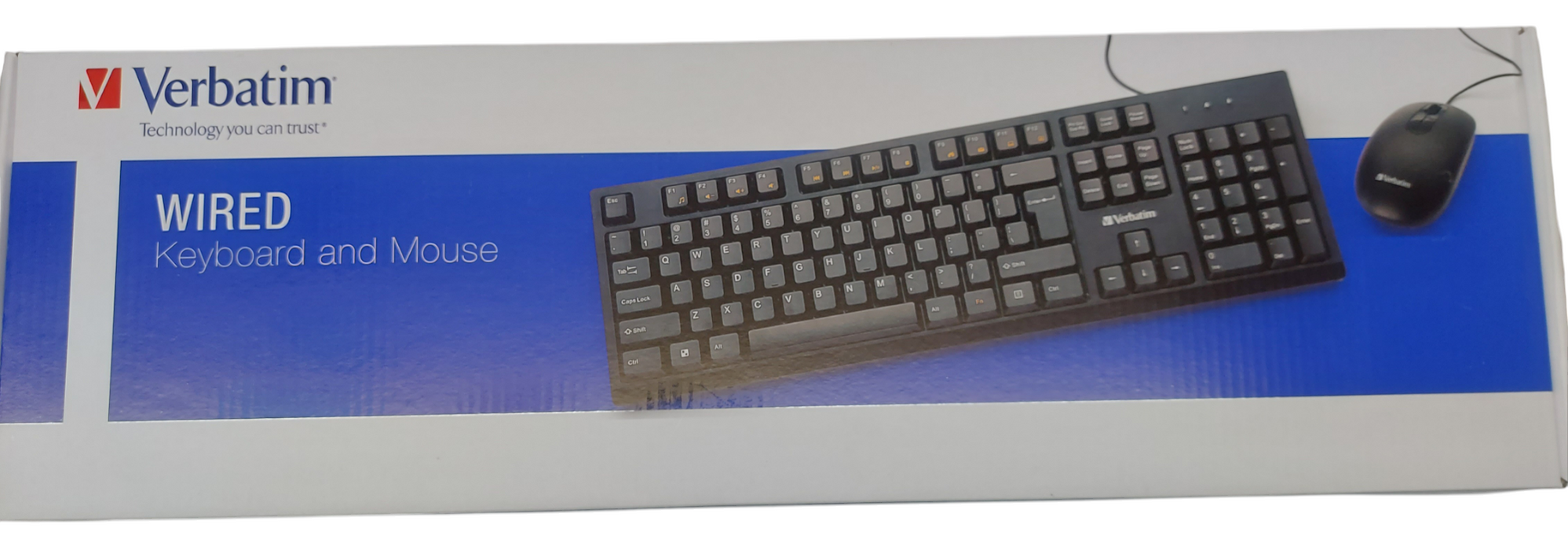 Lot 5x - Verbatim Wired Keyboard and Mouse Q